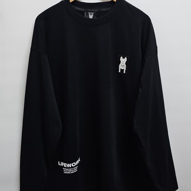 라이프워크 롱슬리브 긴팔티셔츠 M 오버핏