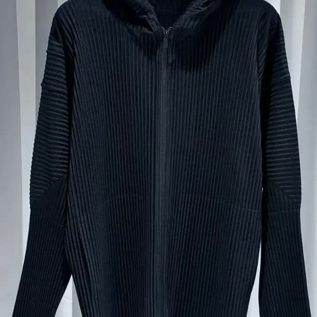 옴므플리세 후드집업 블랙 4