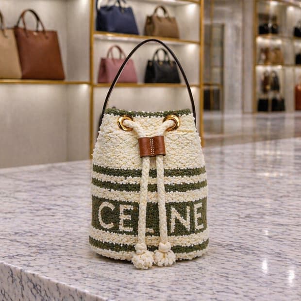 [S급] 셀린느 스트라이프 텍스타일 카프스킨 판매합니다!!!