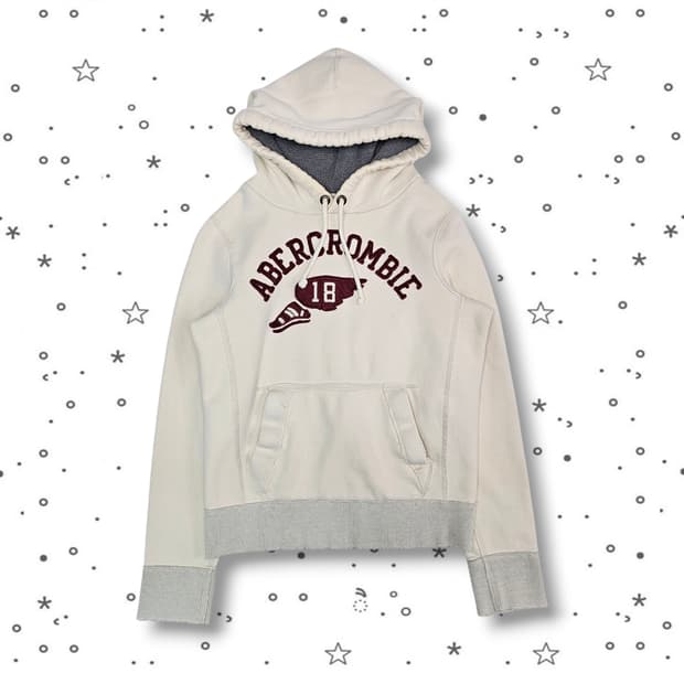 M Abecrombie 아베크롬비 크림 후드집업