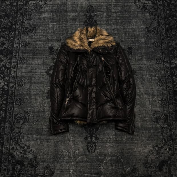 Varosh 00s zipper gimmick fur down jacke