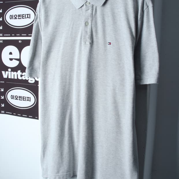 (XL-2XL) 타미힐피거 반팔 카라 티셔츠 빅사이즈-H36738
