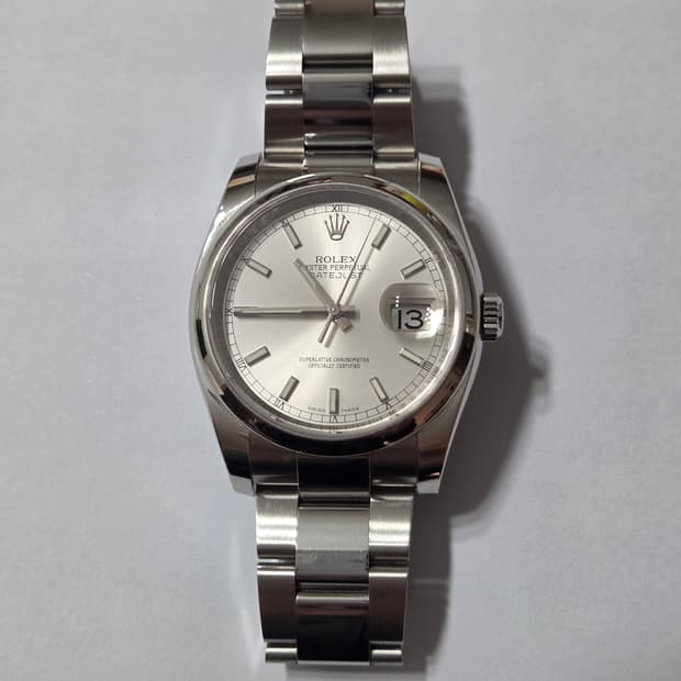 롤렉스 데이트저스트 36 116200 은판