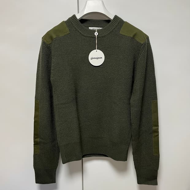 [M,L]기마구아스 Larry 패치 니트/카키