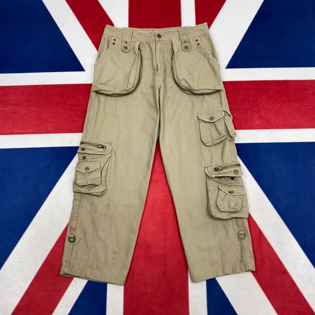 빈티지 멀티카고바지 XL