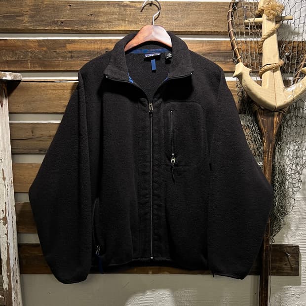 [M]90's 파타고니아 레트로 Made in USA 블랙 플리스 자켓
