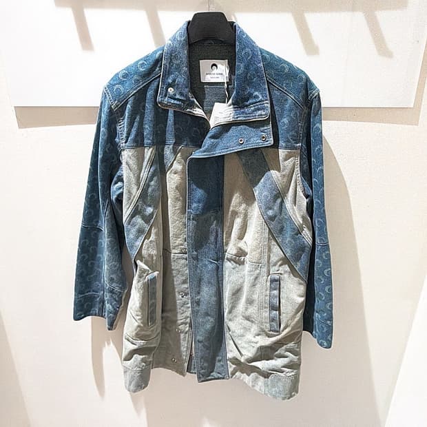 (정품/새상품) 마린 세르 여성 데님 크레센트 집업 코트