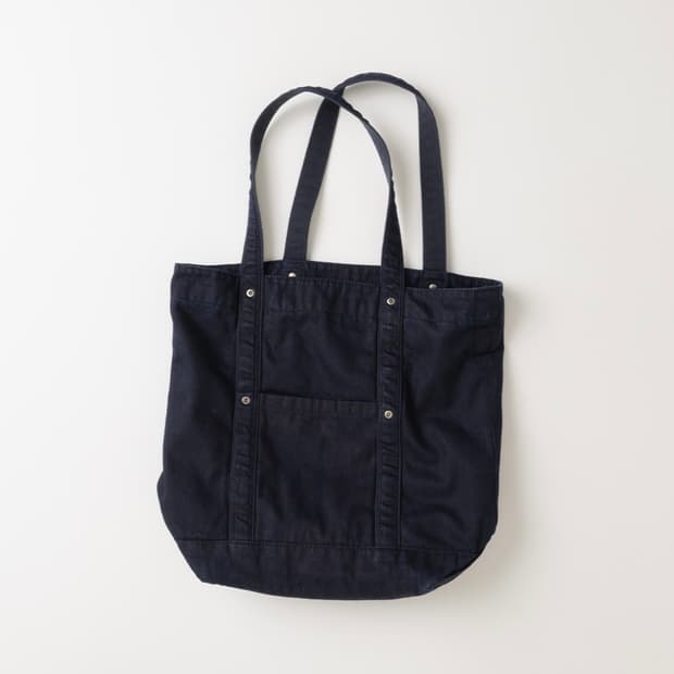 마이라이브러리 613 Denim Tote Bag - Deep Indi