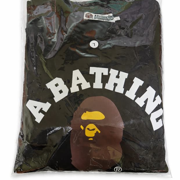 (택x 새상품)베이프 컬리지 맨투맨 블랙 L