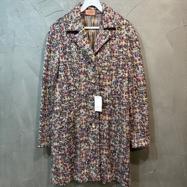 [42] MISSONI 미쏘니 트위드 패턴 코트