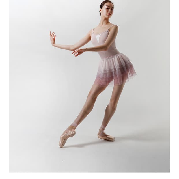 레브당스 마리앤티어드 핑크 풀온 캉캉 스커트 M