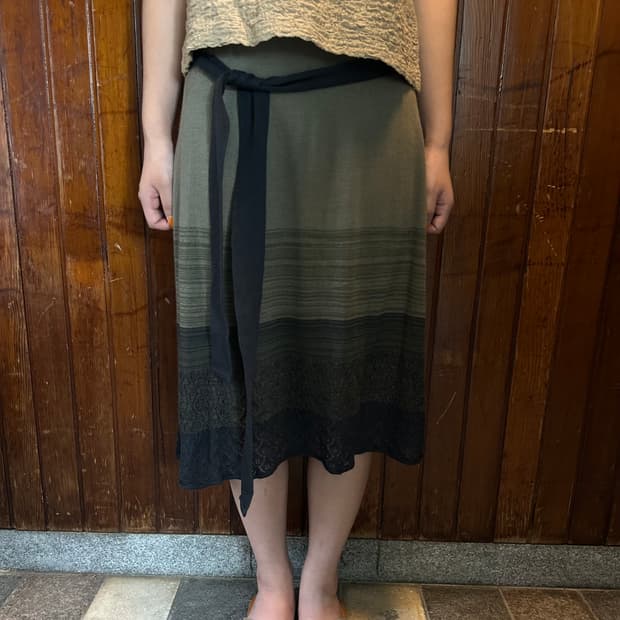 plus alpha knit skirt