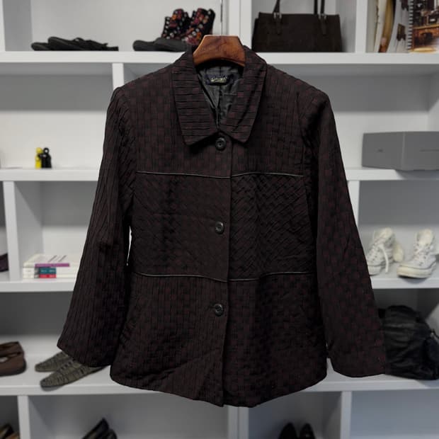 laliberte 체크 자켓