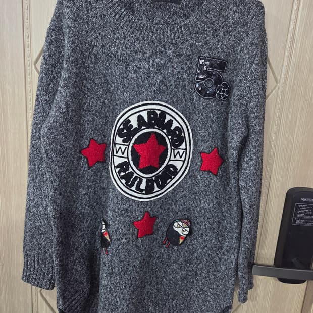 여성 그레이 니트