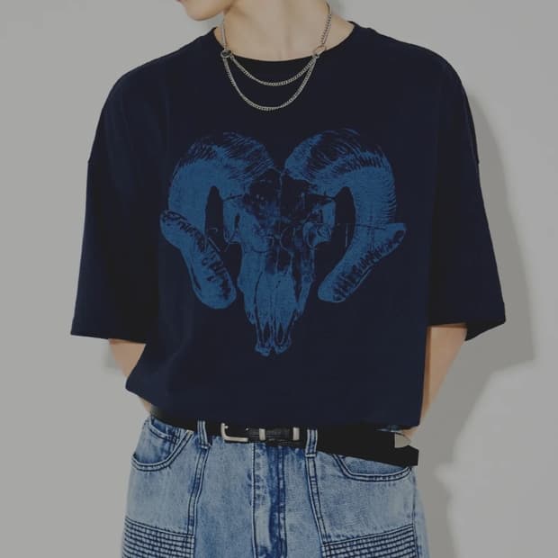 메종미네드 프린트 반팔 L _ 남성