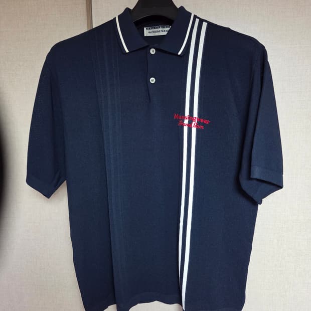 먼싱웨어 네이비 카라반팔티100~105