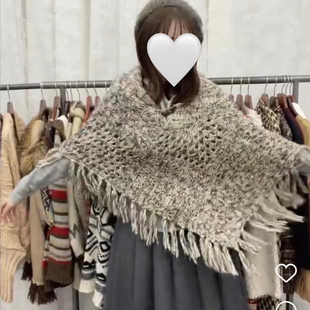 일본 빈티지 케이프 니트 사와코 판초판쵸 모리하구미 떡볶이니트 일녀그런지