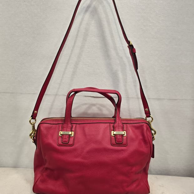 코치 테일러 가죽 사첼백 숄더백 토트백