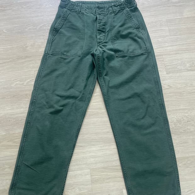 오어슬로우 퍼티그 팬츠 그린 오리지널핏 3사이즈