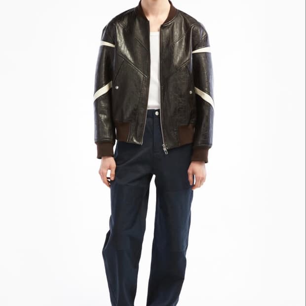 타일레 two tone paneled blouson