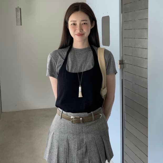 새상품) 수집미학 Apron Knit (차정원 착용)