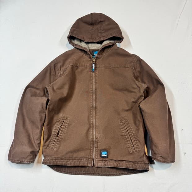 여S) BERNE 빈티지 워크웨어 액티브 자켓 다크브라운