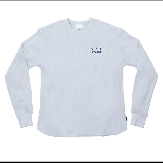 아이앱스튜디오 와플 롱슬리브 라이트그레이