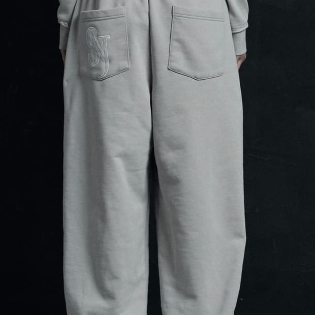 시너진 컷 오프 스웻 팬츠 조거 팬츠 웜그레이