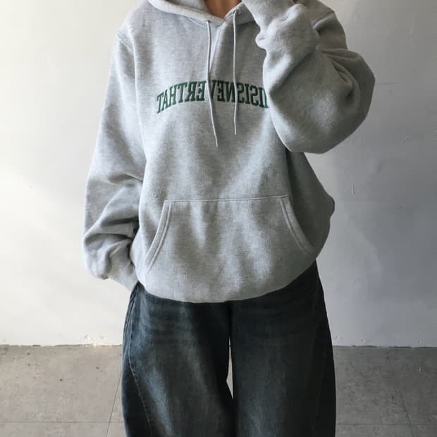 디스이즈네버댓 레터링 후드티
