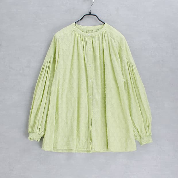 niko and... _ jacquard weave cotton top