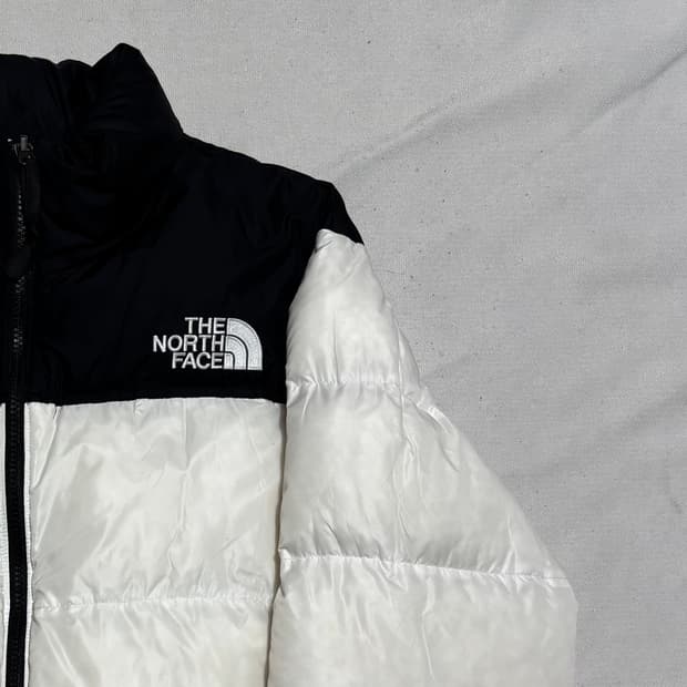 L 노스페이스 1996 블랙 화이트 눕시 패딩
