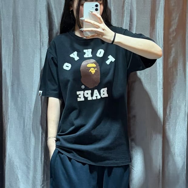 M BAPE 베이프 도쿄 컬리지 반팔