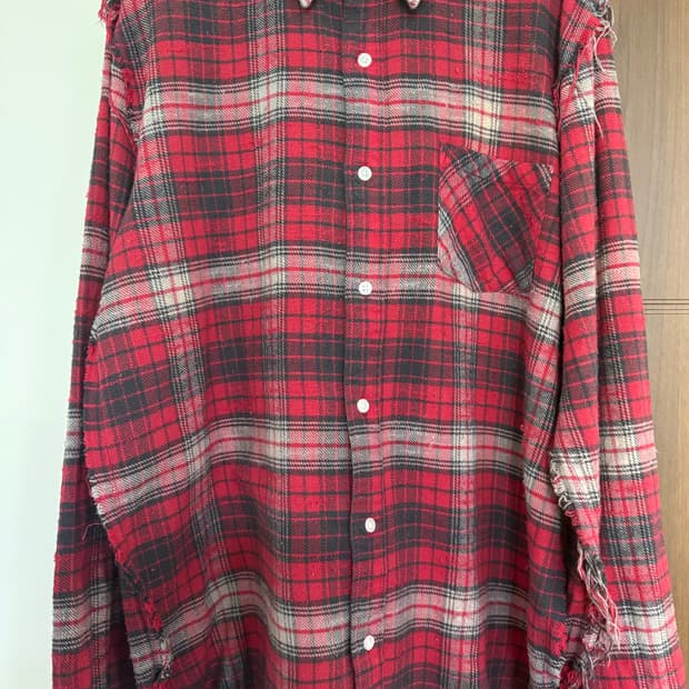 R13 SHREDDED SEAM SHIRT (L사이즈)
