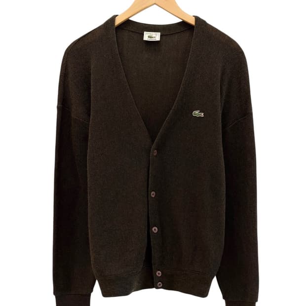 라코스테 울 가디건 브라운 (XL) 