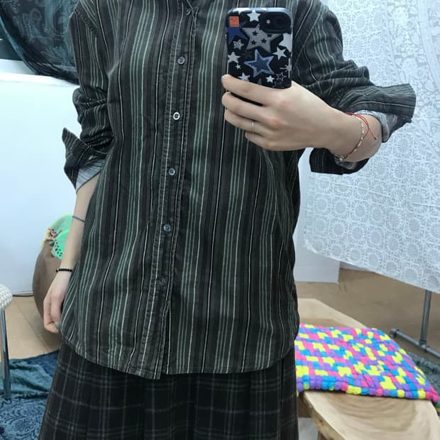 빈티지 골덴 코두로이 셔츠 