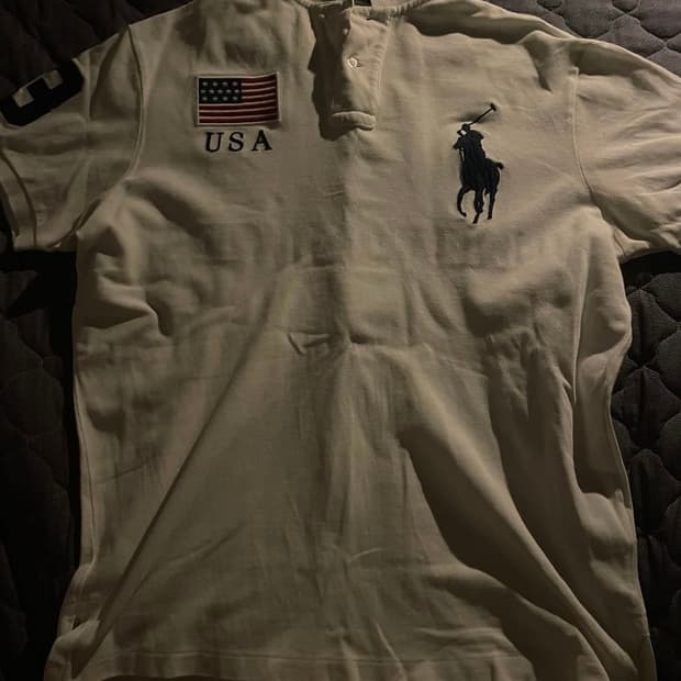 초희귀 빅포니 성조기 반팔