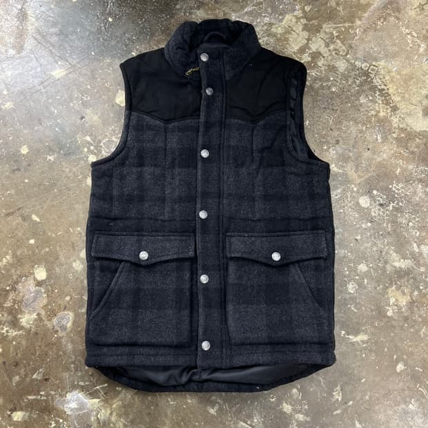 S) 리바이스 체크 패딩 조끼 베스트 아메카지 워크웨어