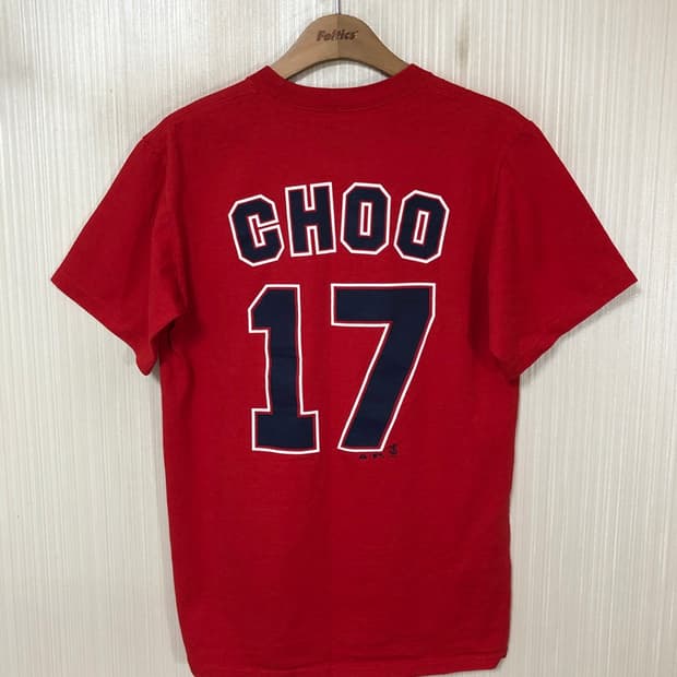 MLB 마제스틱 클리블랜드인디언스 플레이어티셔츠 S #17 추신수