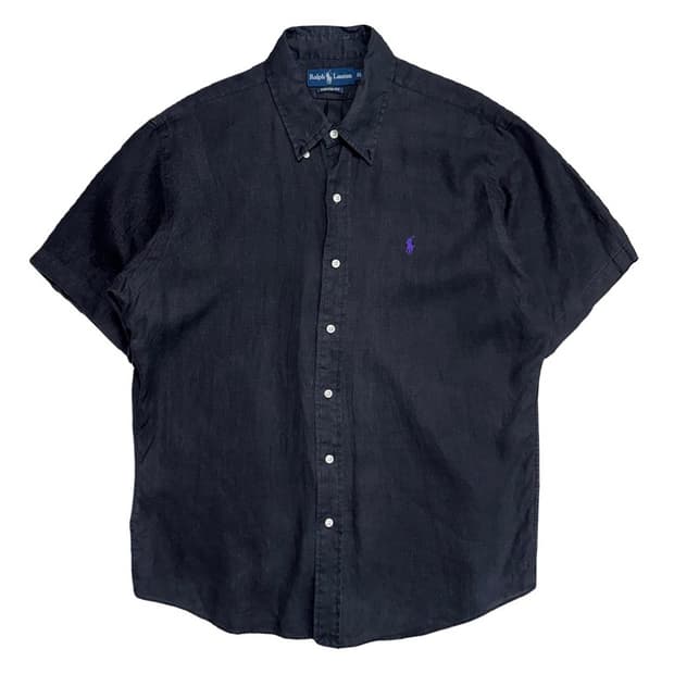  RALPH LAUREN 린넨 100% 반팔 셔츠 XL