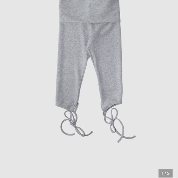 인앤양인하모니 strap leggings light grey