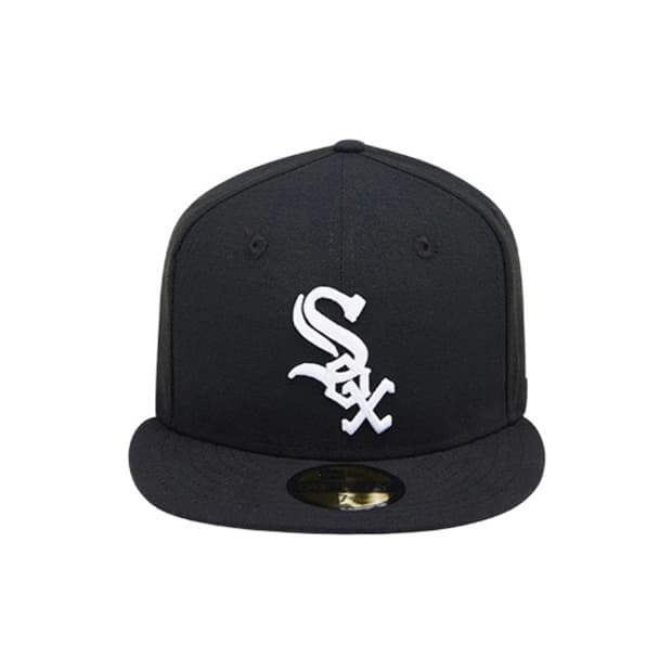 뉴에라 MLB 어센틱 시카고 화이트 삭스 게임 캡 블랙 59FIFTY