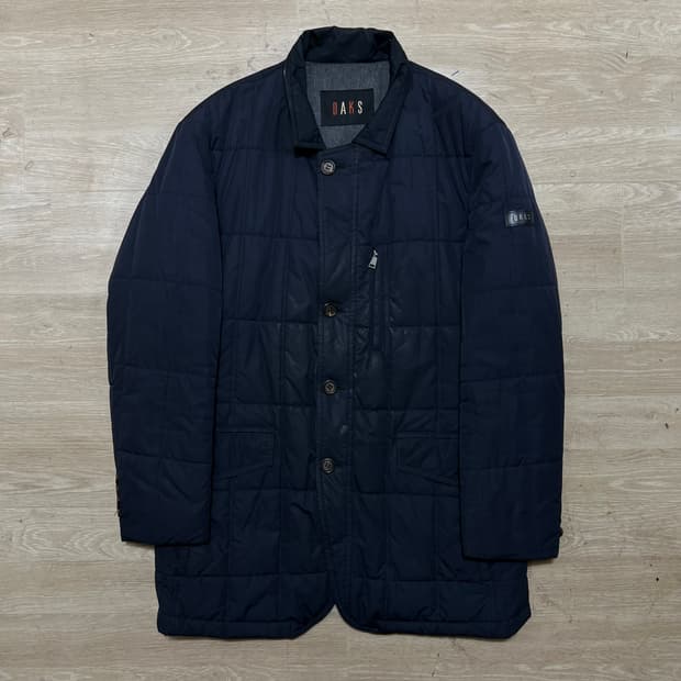 닥스 프리미엄 와펜 퀼팅 패딩 점퍼 [다크 네이비] XL/105