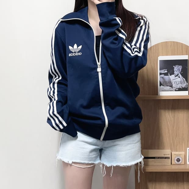 [정품] 아디다스 네이비 유로파 자수 져지 [ L ]