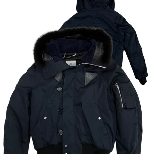 산드로 퍼 후드 숏 패딩 점퍼 52호