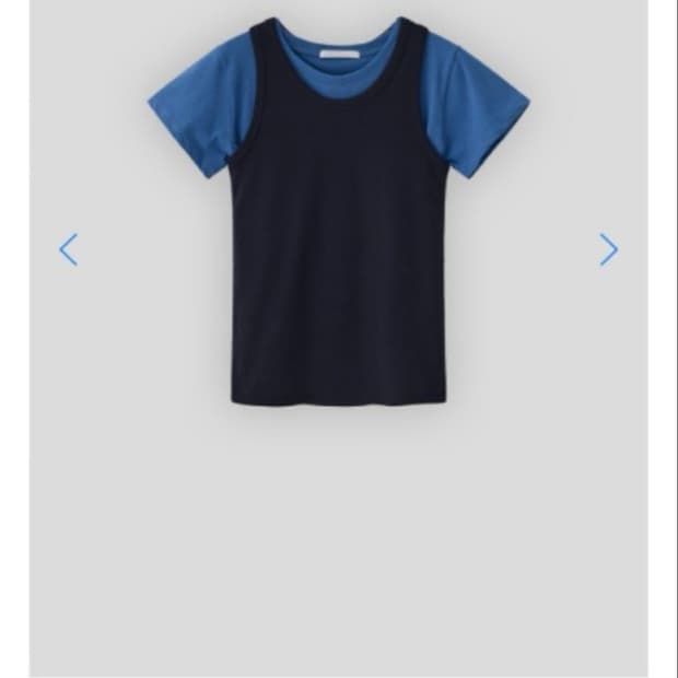 타낫 dual layered sleeve top