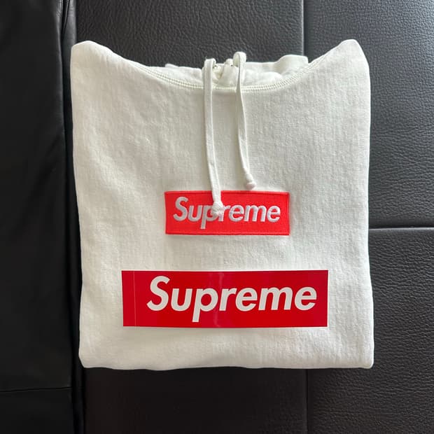 17FW 슈프림 박스로고 후드티