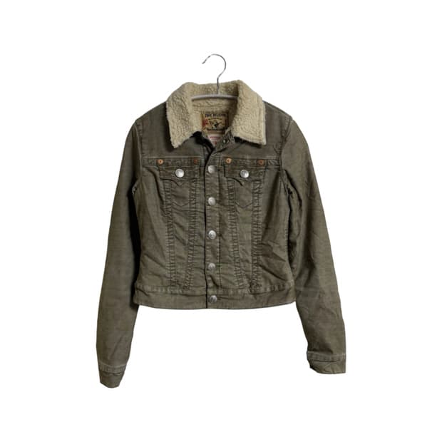 트루릴리전 에밀리 쉐르파 코듀로이 자켓