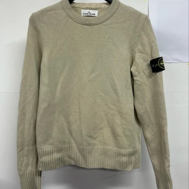 스톤아일랜드 베이지 울 니트 M