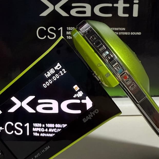박스셋！산요 작티 xacti DMX-CS1 디지털 캠코더