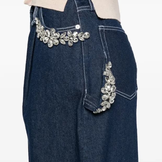 Simone Rocha SS25 데님팬츠